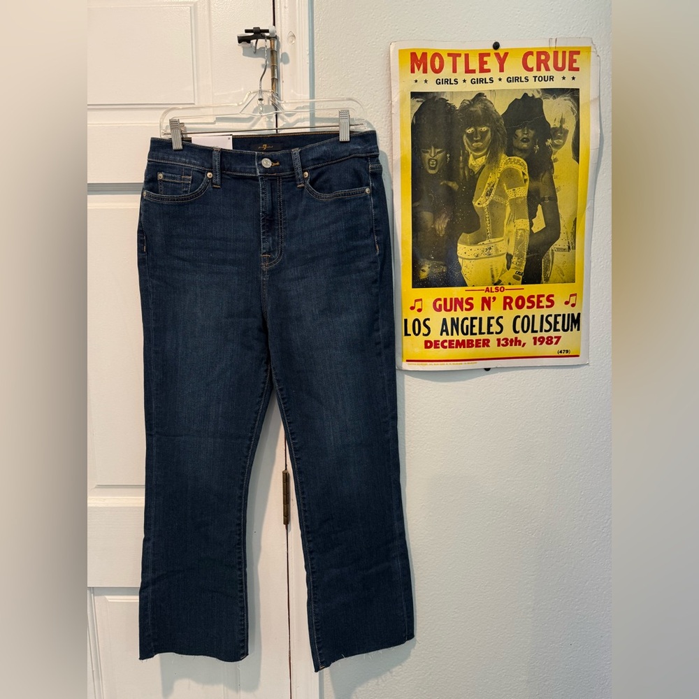 Seven for all Mankind Blue Straight Leg Jeans